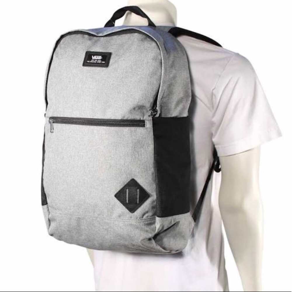 VANS Van Doren 3 Backpack Grey AUTHENTIC - Picture 2 of 8